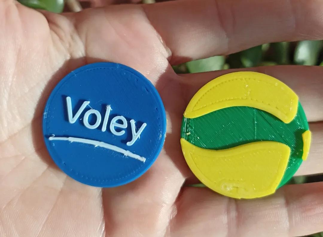 moneda de voley 3D model