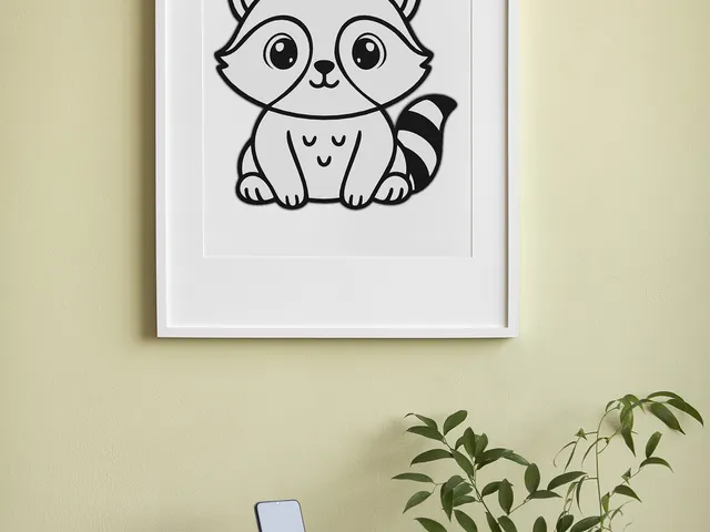 Cute Racoon Wall Art