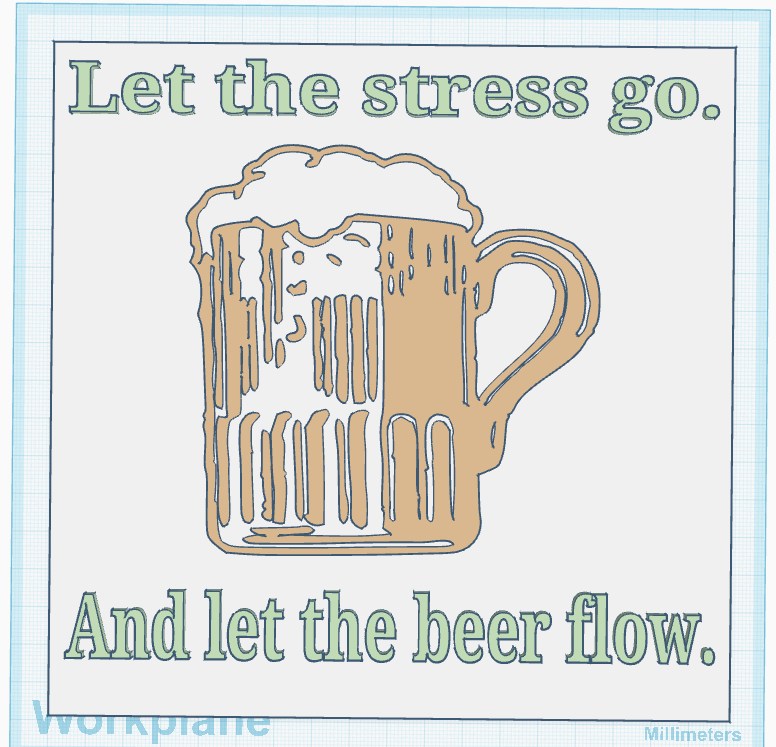 Flowing Beer Sign