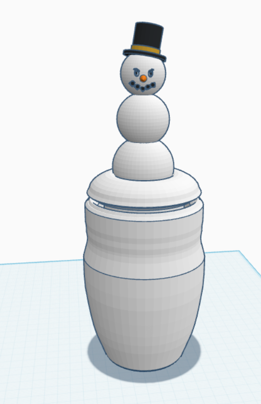 Snowman Jar