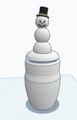 Snowman Jar