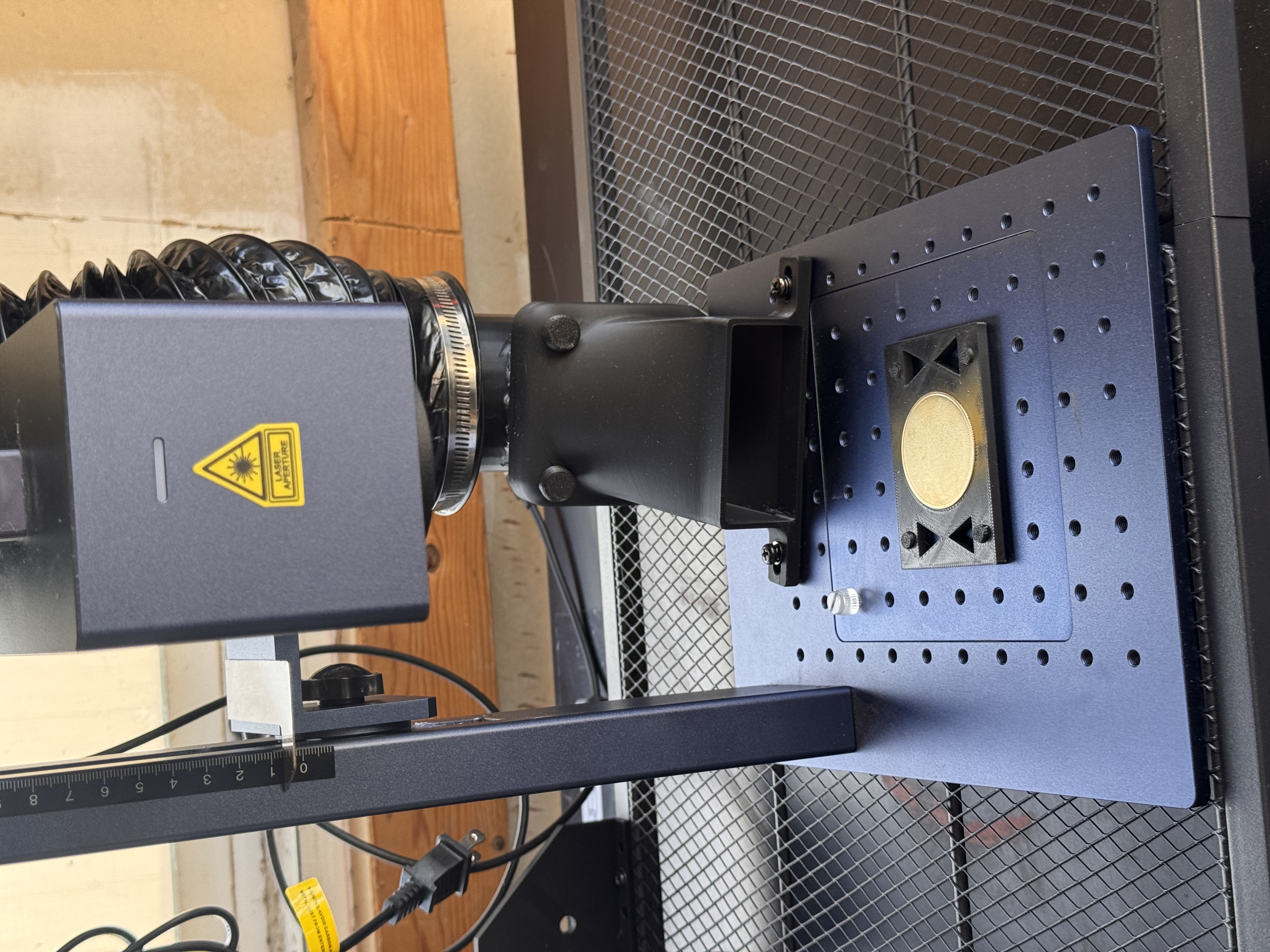Fiber Laser 4in Air Duct with 90°