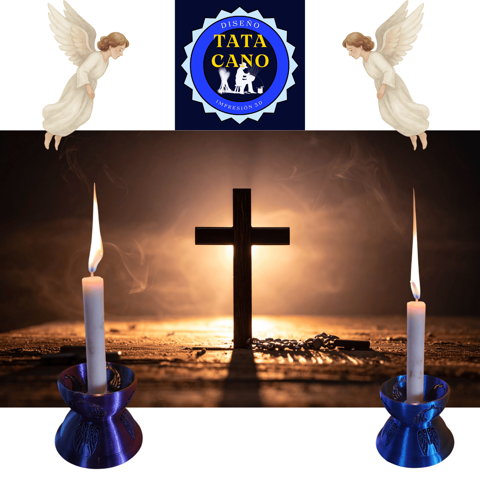 Miniatura 2 do modelo 3D Candelabro -Candle Holder