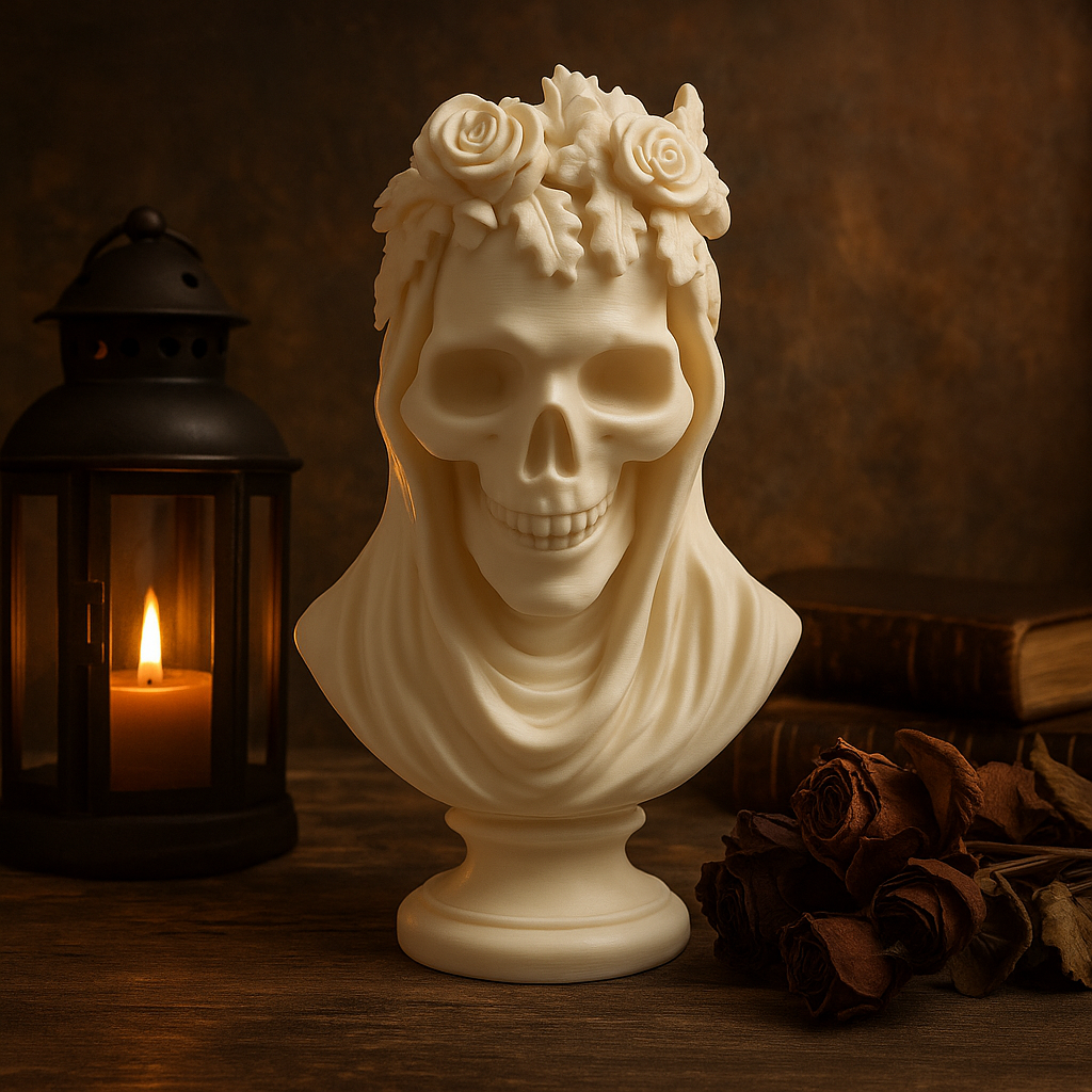 Autumn Skull in Veil