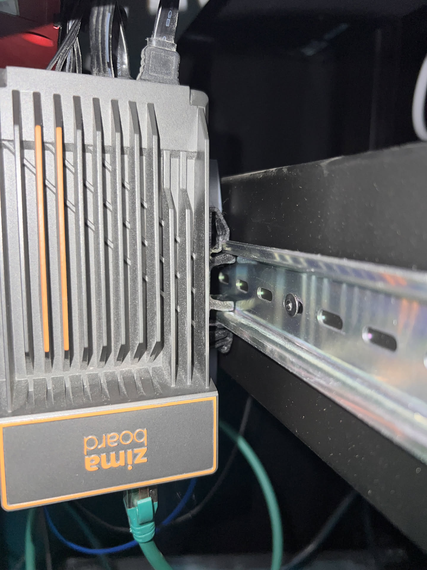 ZimaBoard Base with DIN rail mount