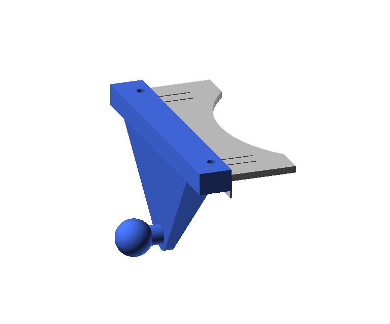 CD Slot Mount Base (17mm Ball)