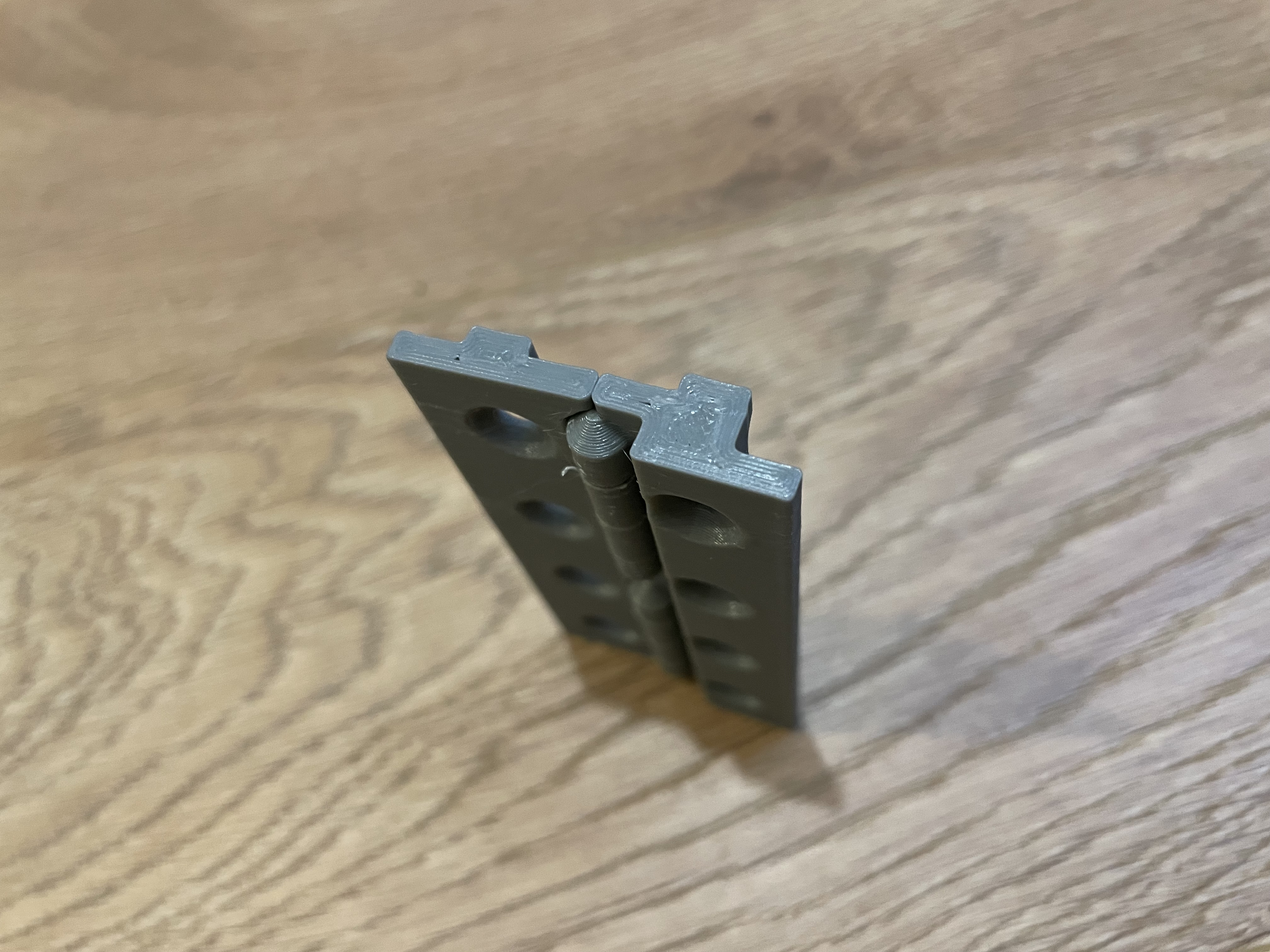Hinge for 2020 profile with acrylic sheets