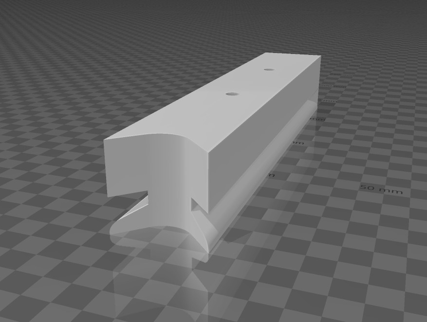 Under Desk Drawers 20mm Offset Middle Joiner 3D model thumbnail
