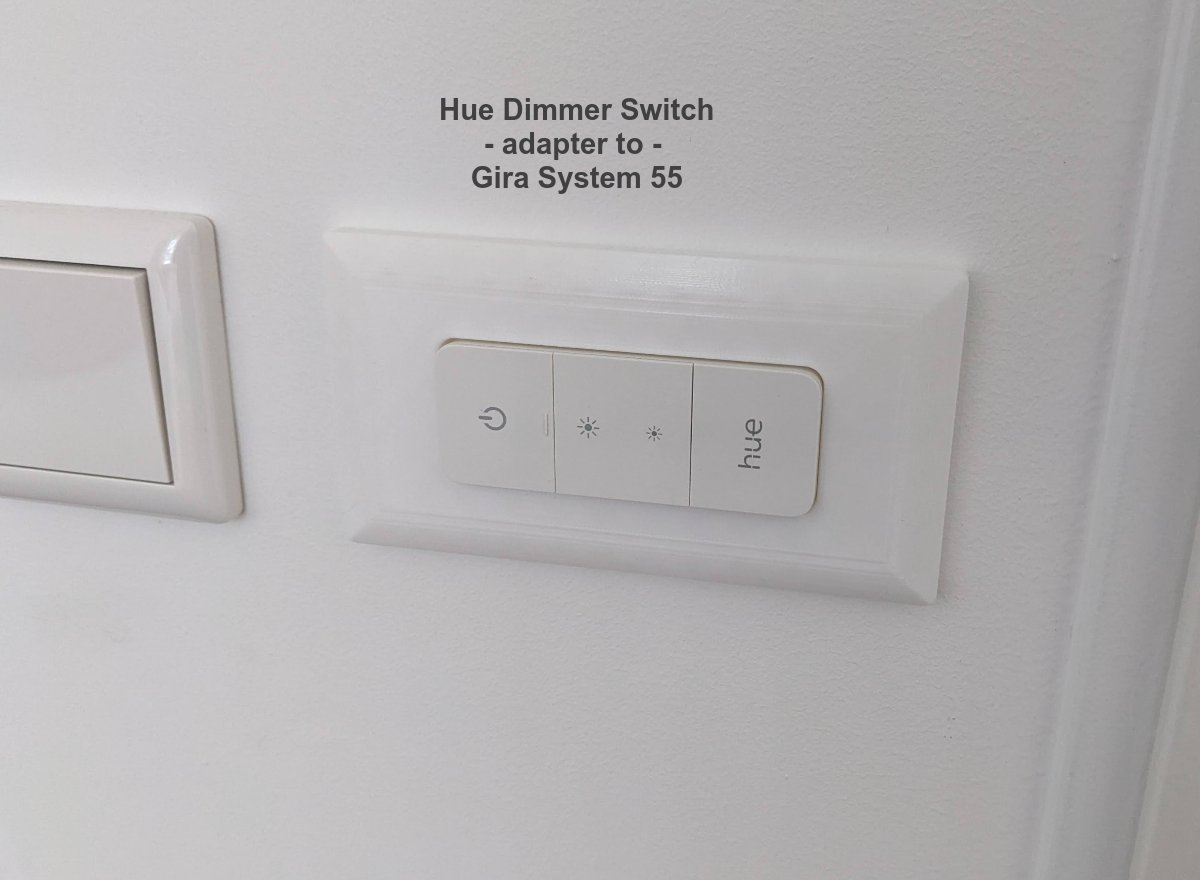 Hue Dimmer Switch adapter Gira System 55