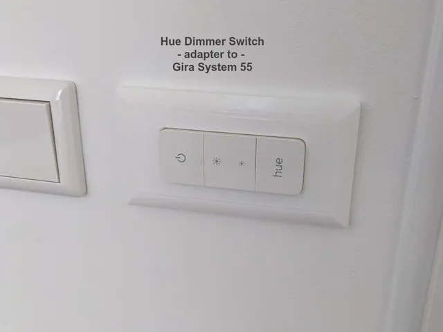 Hue Dimmer Switch adapter Gira System 55