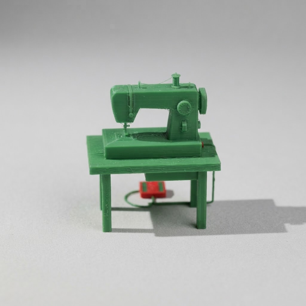 Low Poly Sewing Machine — miniatura 3