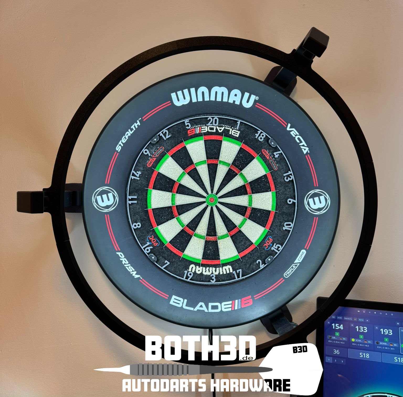 B3D AUTODARTS DIY – Automatische Punkteerfassung für Steeldarts >>V2 — miniatura 3