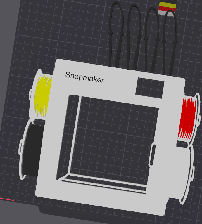Snapmaker U1 Sillhouette - Wallart