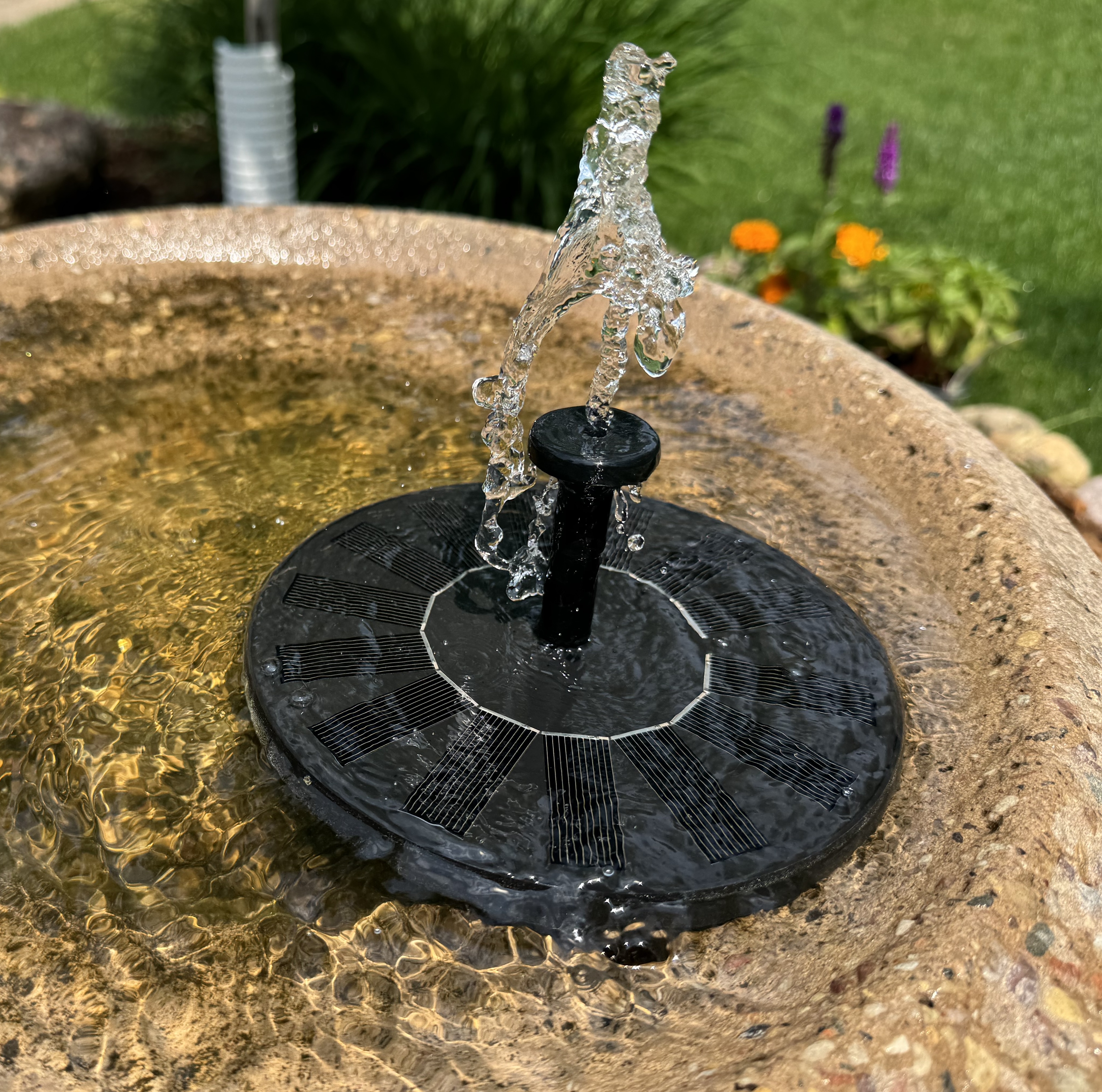 Solar Birdbath Fountain Cap