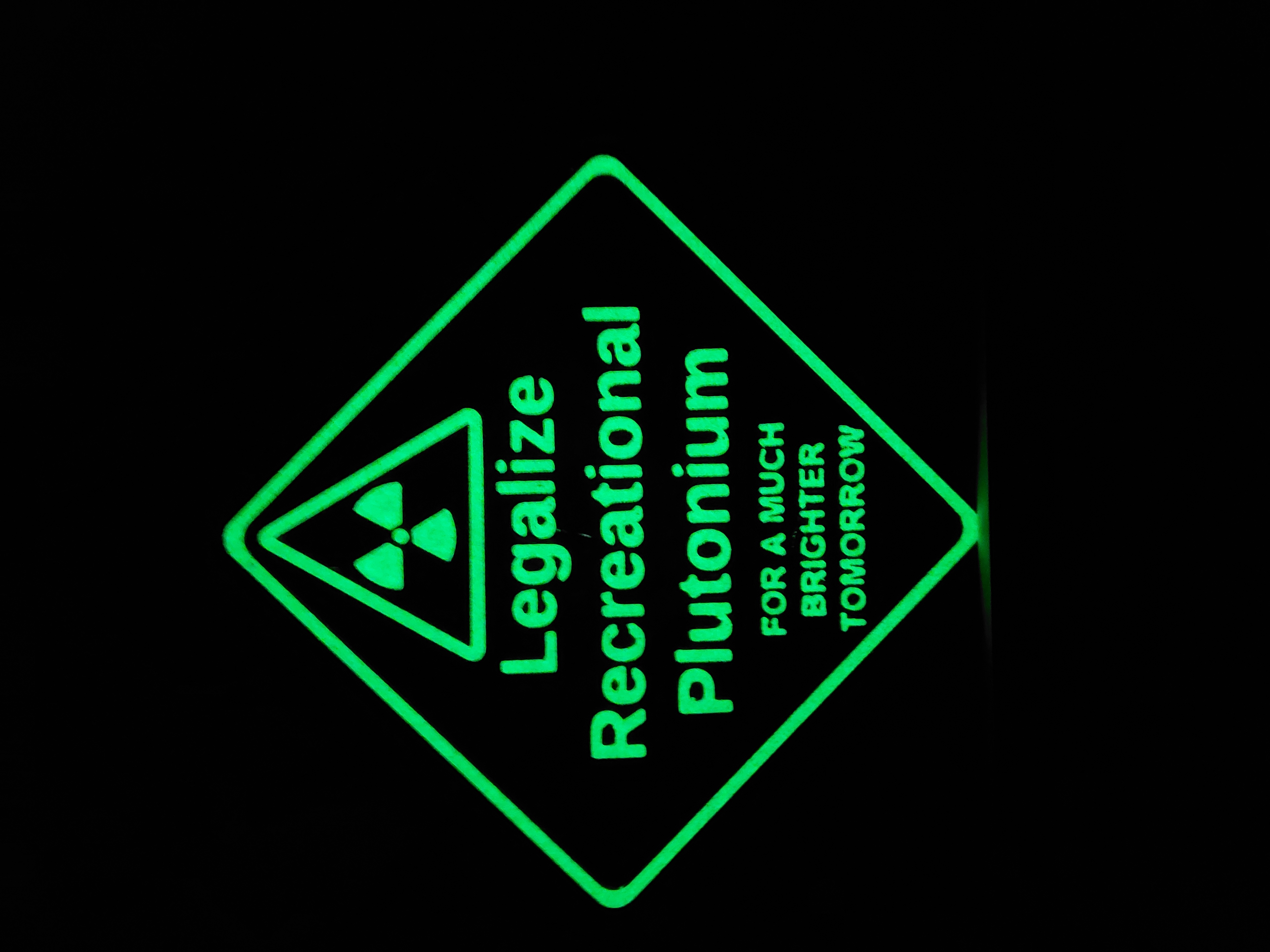 Glow In The Dark - Recreational Plutonium Sign 3D model
