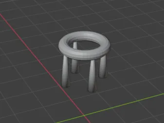 Vase with stand