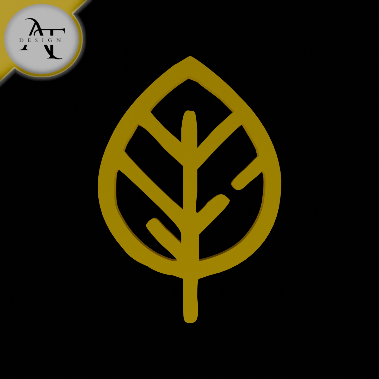 Simple Leaf Symbol - 2D Art