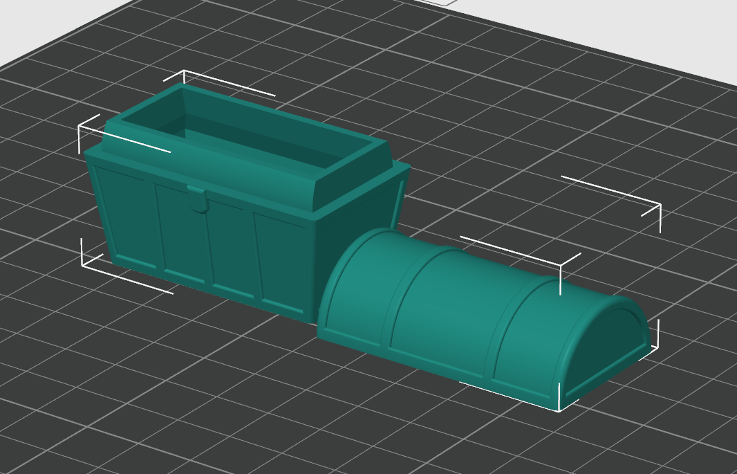 Miniatura 3 do modelo 3D Treasure Chest Container Simple