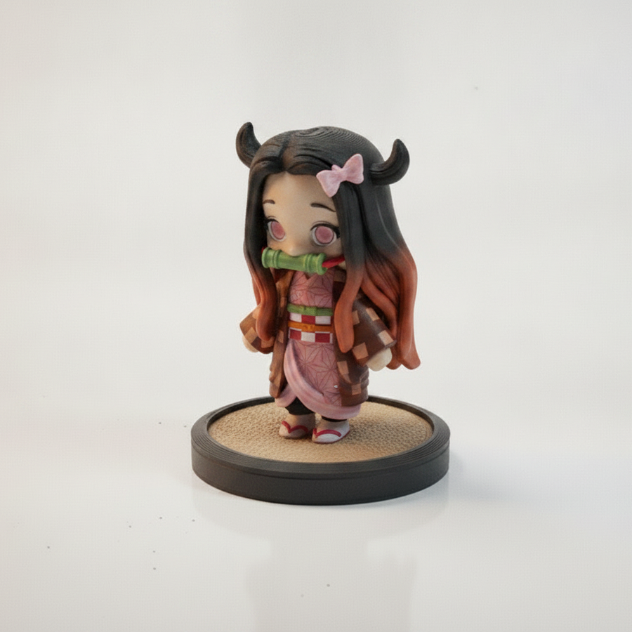 Baby Version Of Nezuko From Demon Slayer Figurine 3D Printable