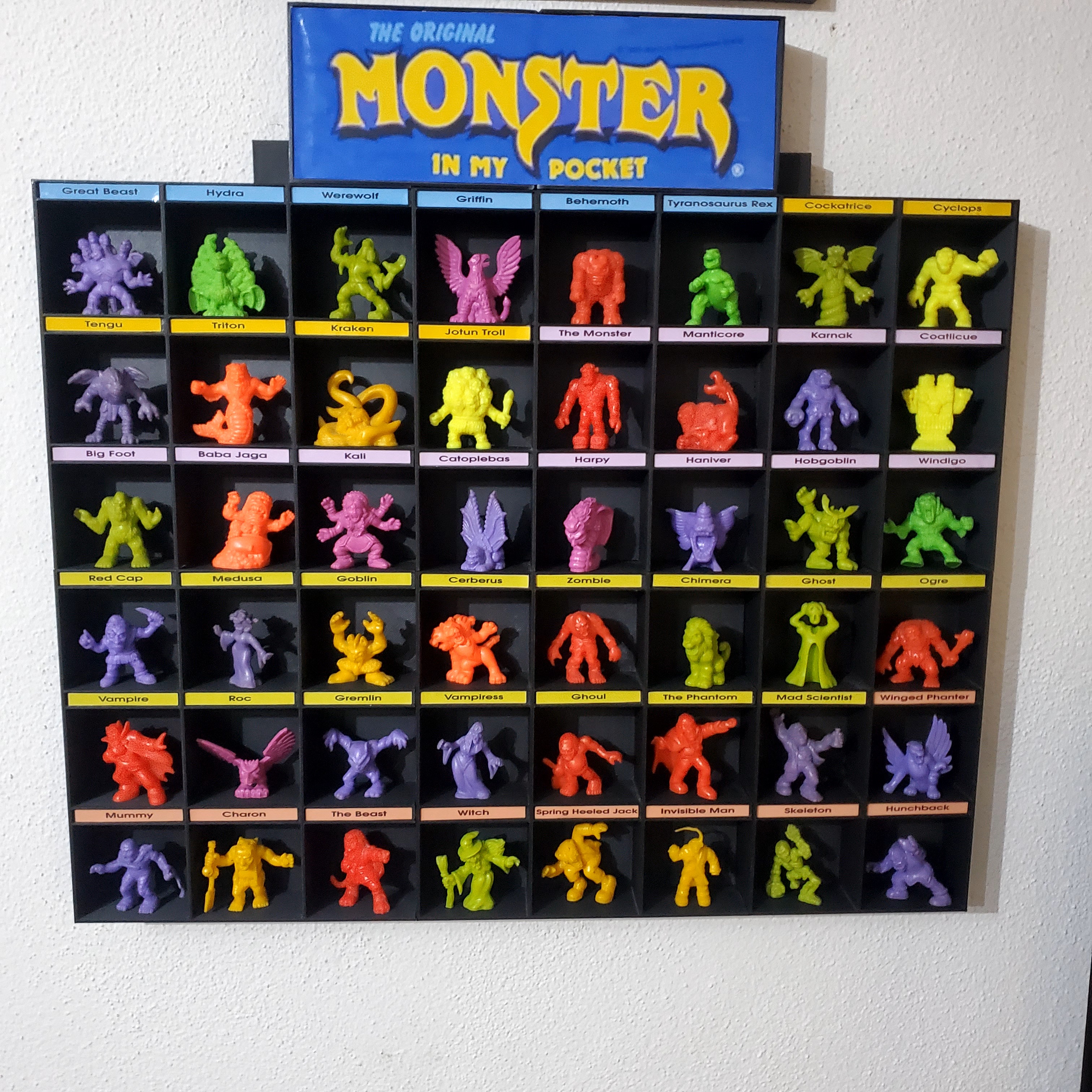 Monster in My Pocket Display Board (series 1 - 48 slots)