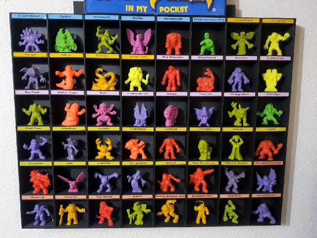 Monster in My Pocket Display Board (series 1 - 48 slots)