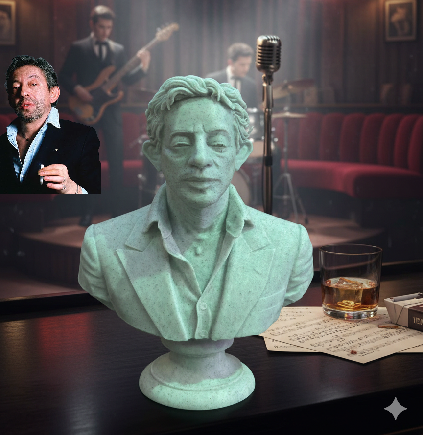 Serge Gainsbourg (Lucien Ginsburg) – Buste