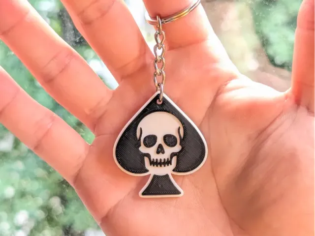 Skull of Spades - Keychain