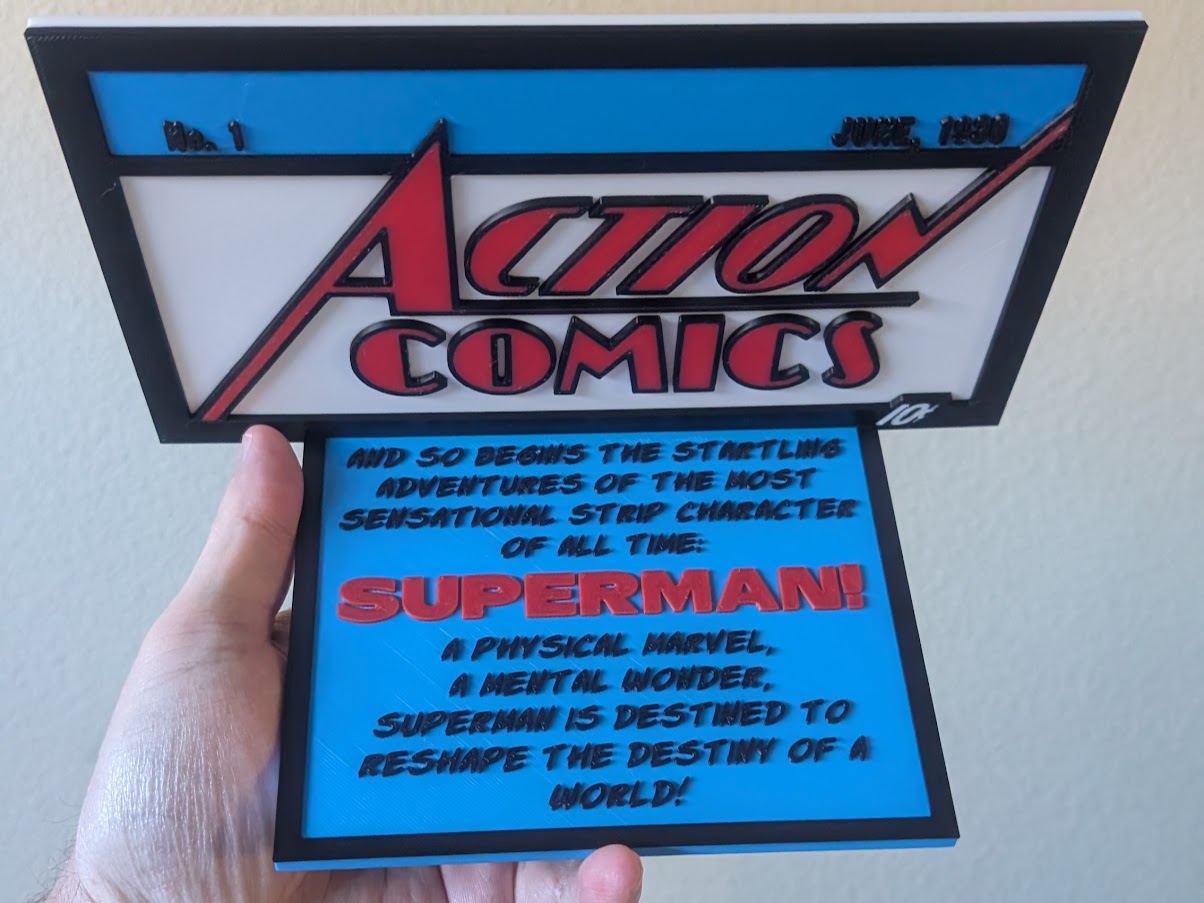 Action Comics #1 Sign + Stand