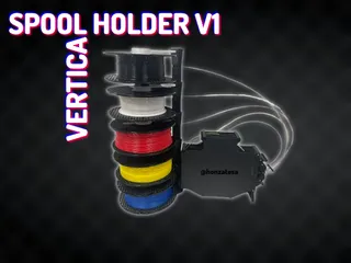 Vertical Spool Holder v1 [MMU3] [Stackable]