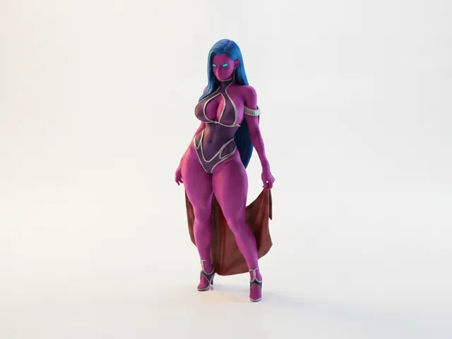Elf Bikini Fantasy Figurine 3D Printable