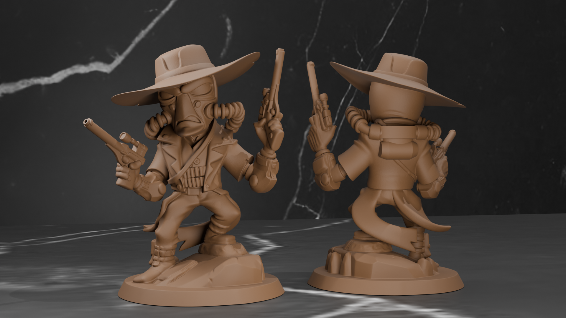 Cad Bane - Star War Mini Figurine 3D model