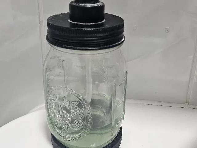 Trivet / Coaster / Untersetzer for Soap Dispenser in preserving jar optic