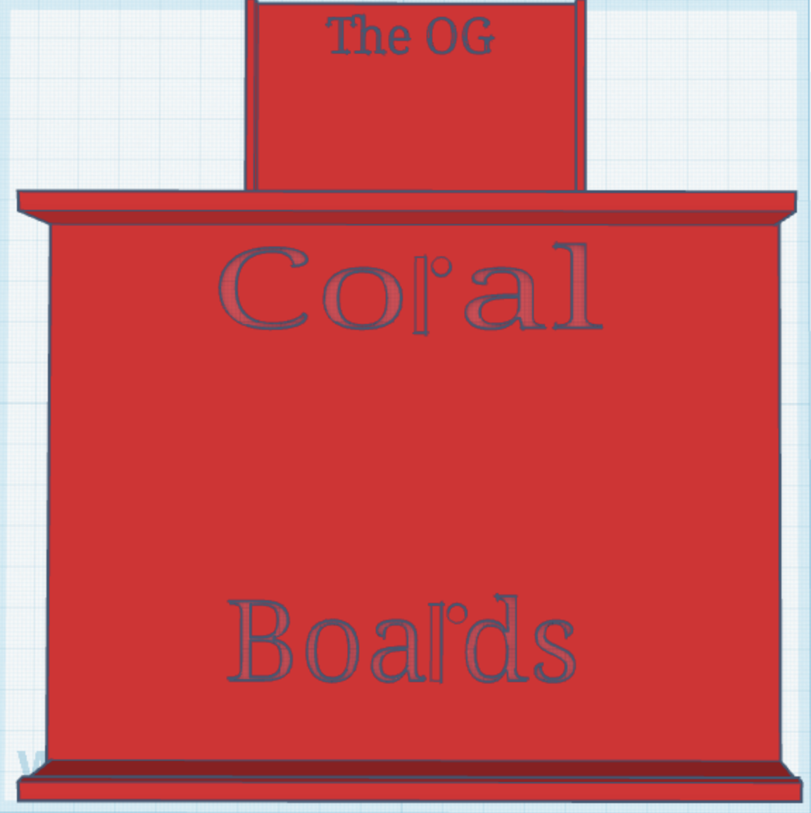 Coral Board stand with spot for original board
