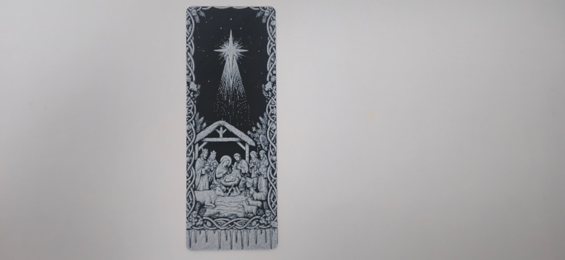 Nativity Scene Christmas Star Bookmark