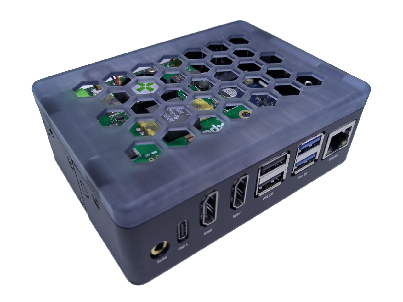 Extended lid for Radxa ROCK 5 Model B (5B) KKSB case
