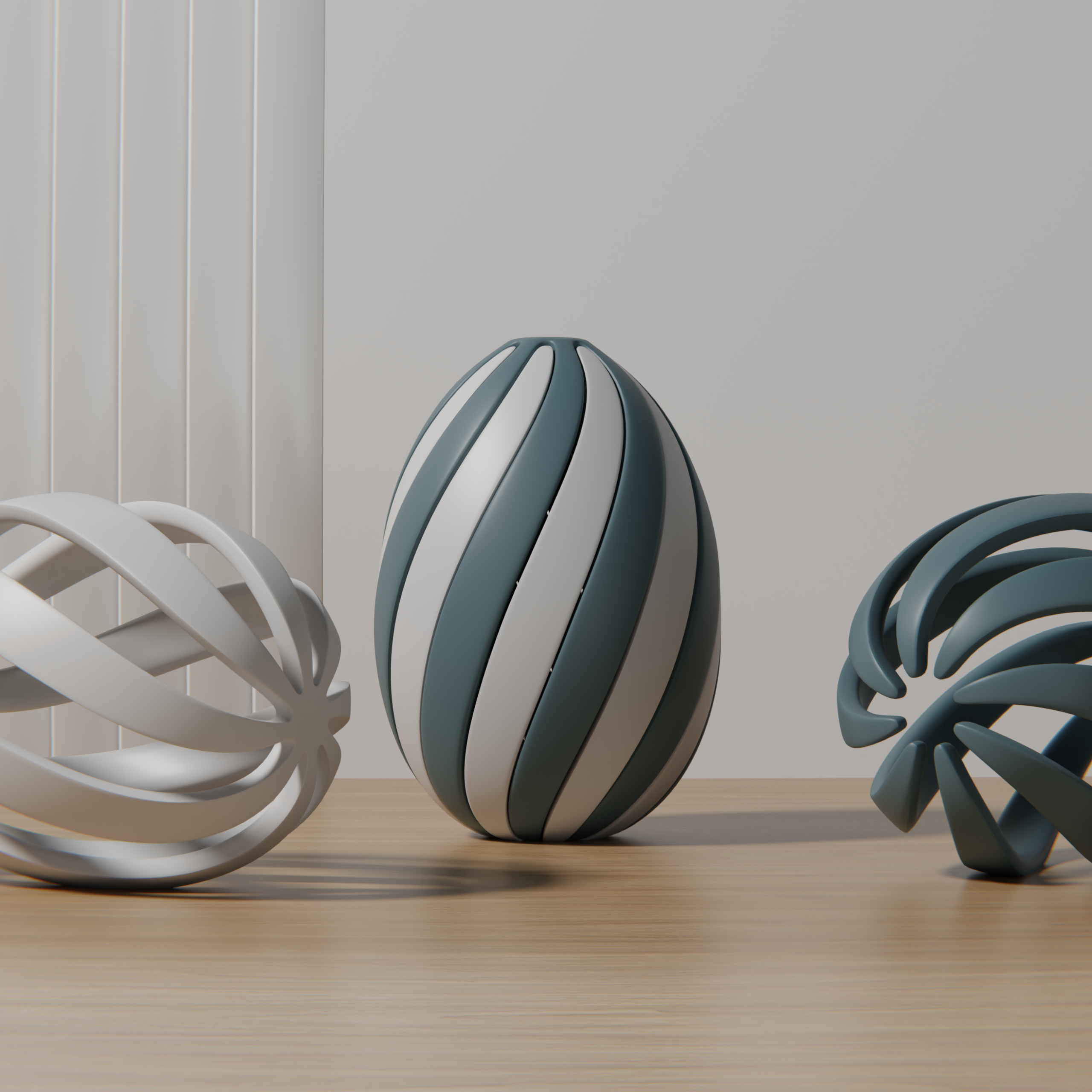 Easter twisting egg decoration