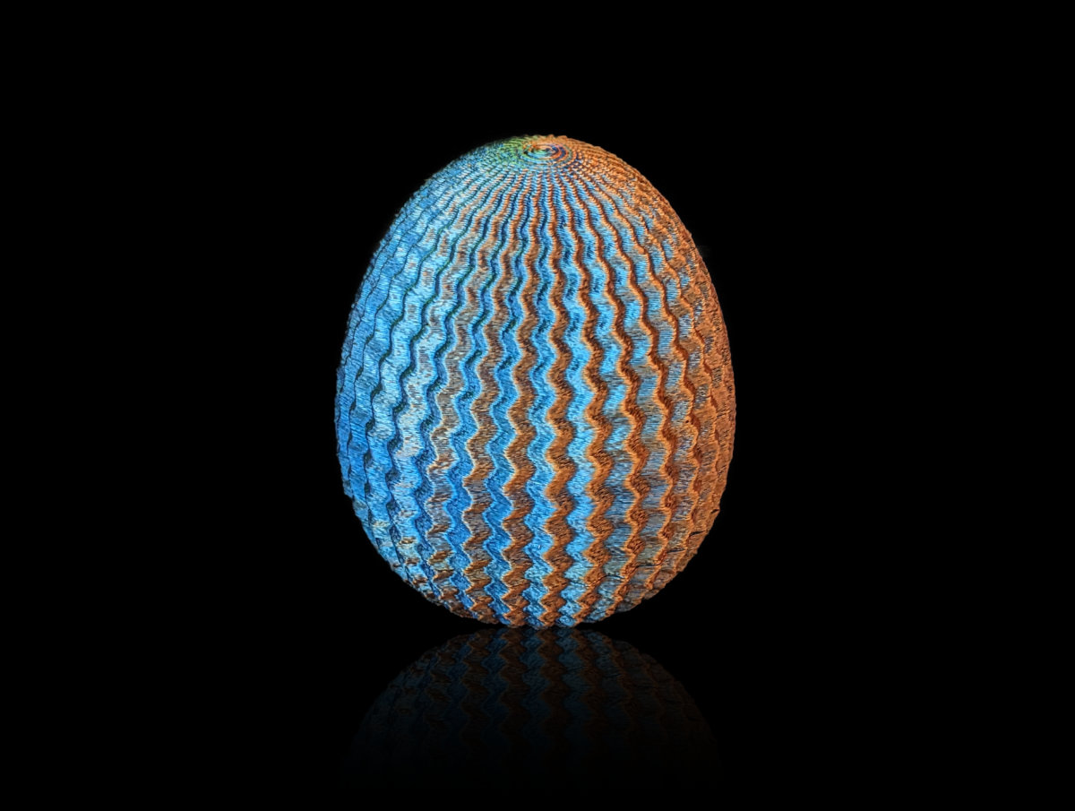 Miniatura 2 do modelo 3D Egg Maze Container cactus pattern