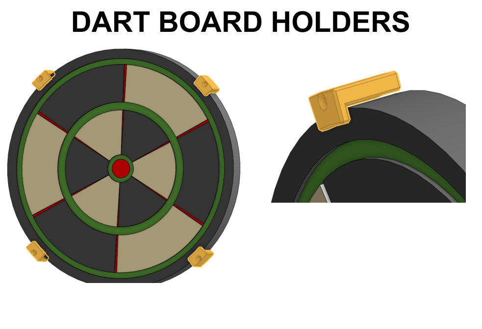 Dart board holders
