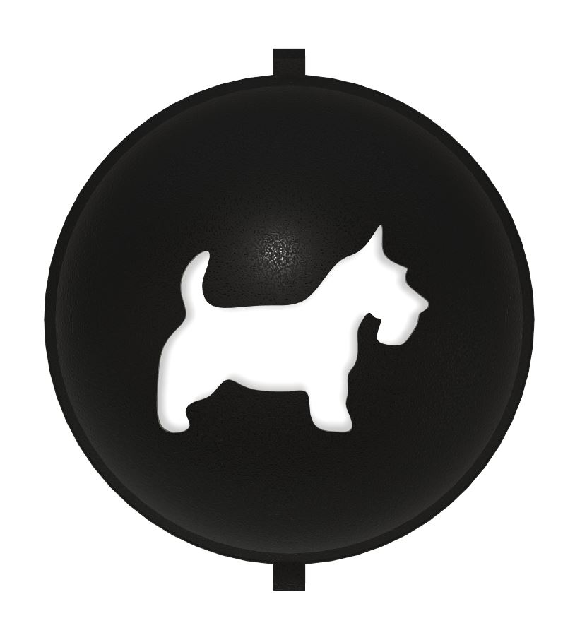 Golf - Golf Ball Stencil - Insert - Dog - Terrier - Marker