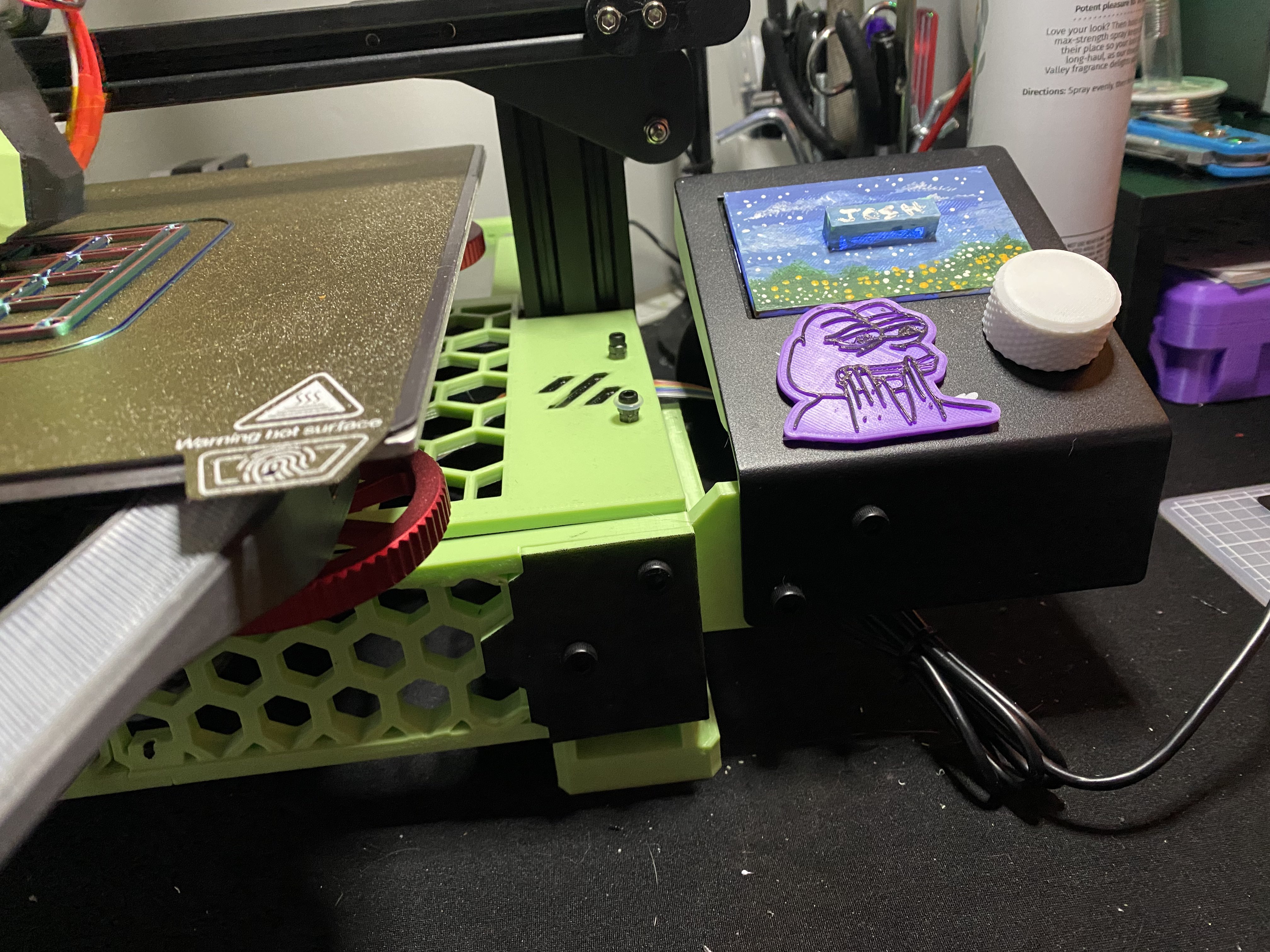 Ender 3 (V1, V2, Pro) Right side screen shift [ Vslot minimal hardware ]