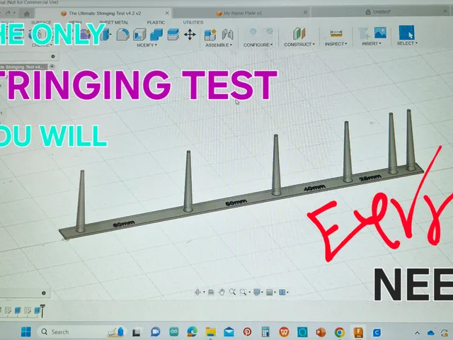 The ultimate stringing tests for any 3d printer V4.2