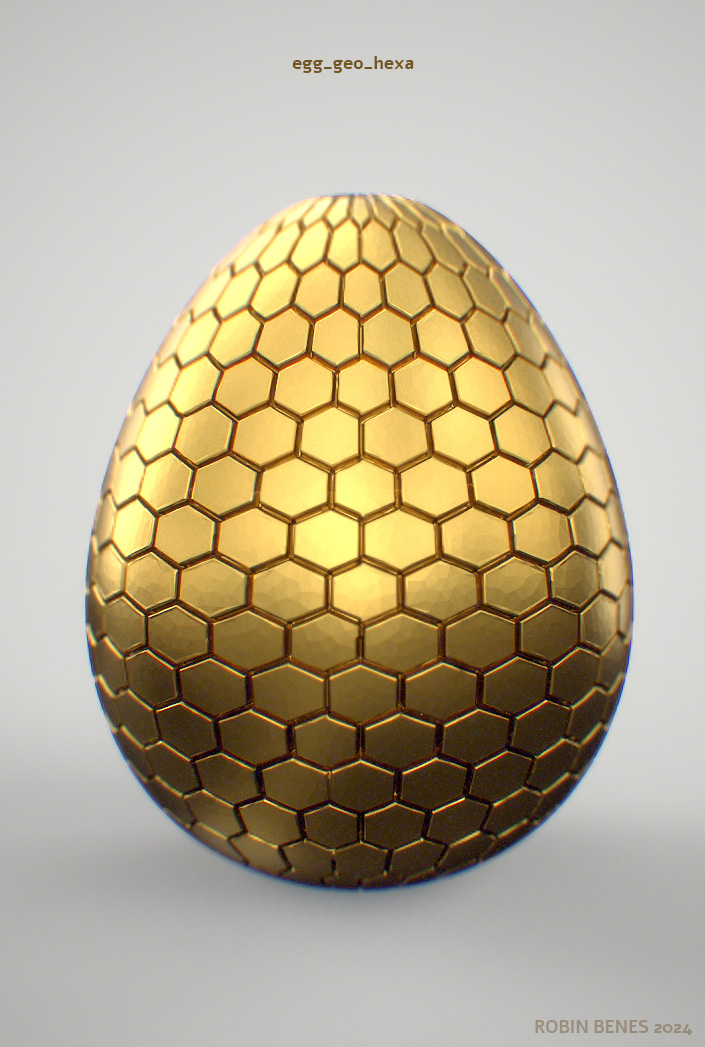 Miniatura 5 do modelo 3D easter eggs bundle 01