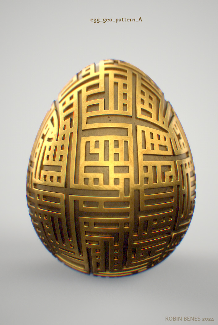 Miniatura 9 do modelo 3D easter eggs bundle 01