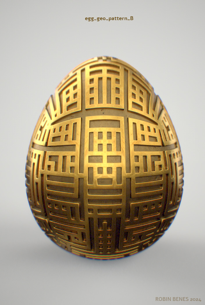 Miniatura 8 do modelo 3D easter eggs bundle 01