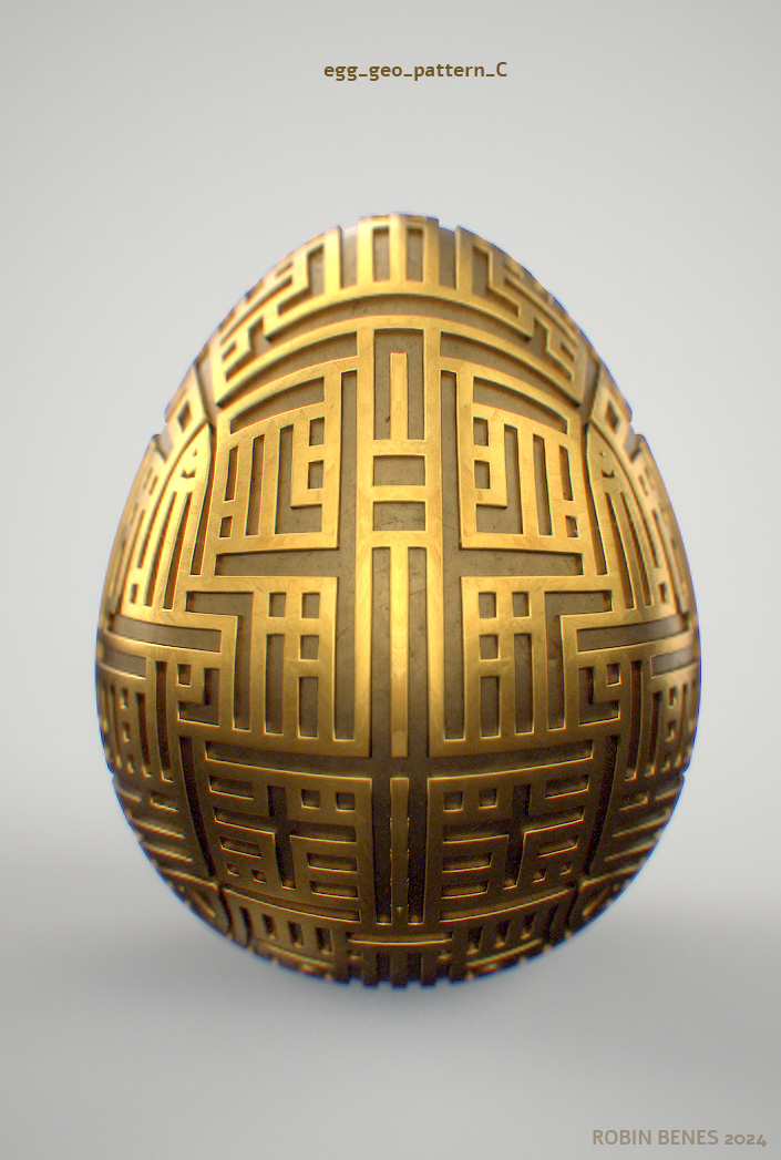 Miniatura 10 do modelo 3D easter eggs bundle 01