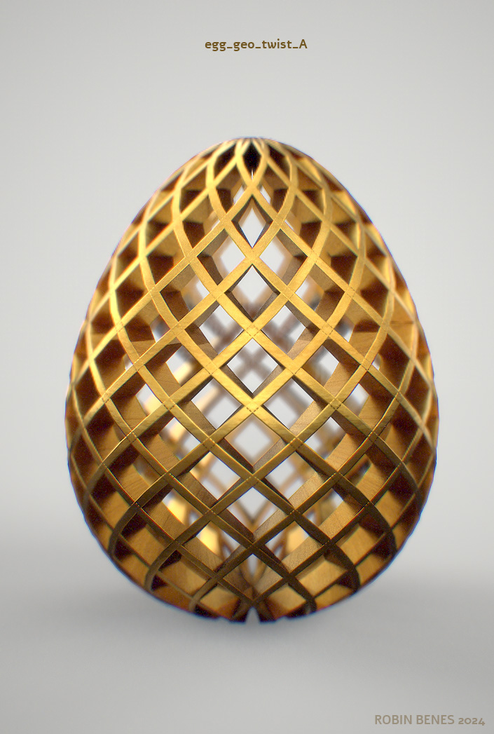 Miniatura 12 do modelo 3D easter eggs bundle 01