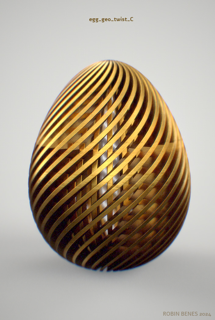 Miniatura 13 do modelo 3D easter eggs bundle 01