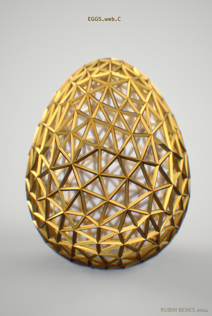Miniatura 14 do modelo 3D easter eggs bundle 01