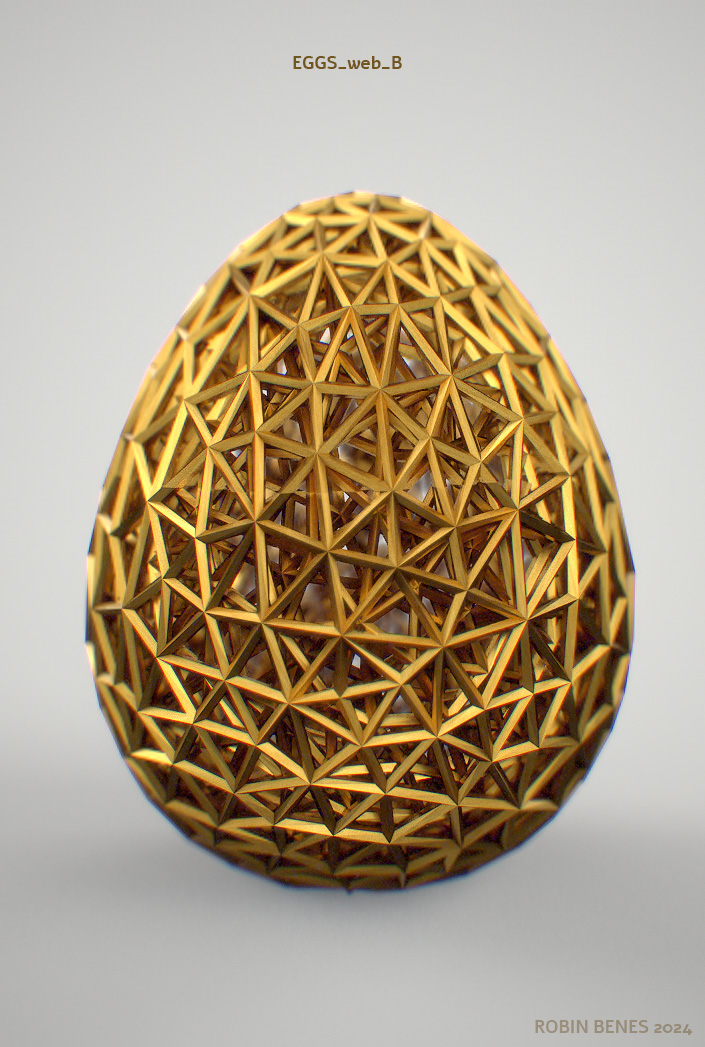 Miniatura 16 do modelo 3D easter eggs bundle 01