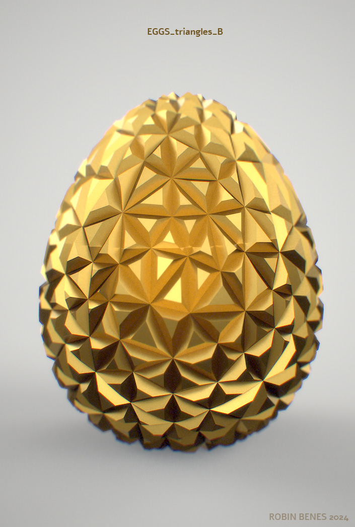 Miniatura 17 do modelo 3D easter eggs bundle 01